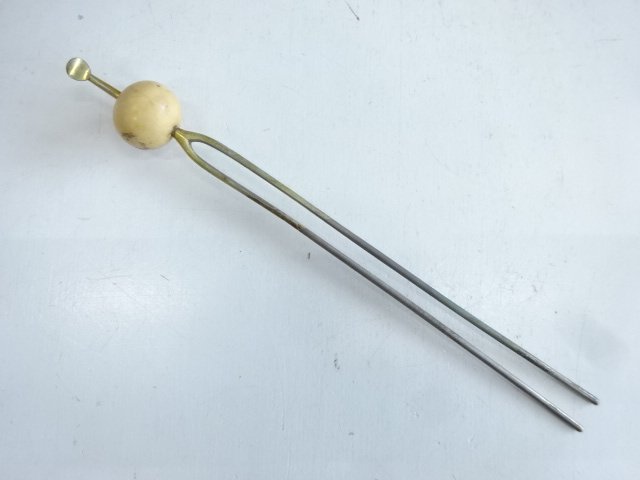 アンティーク　白蝶貝　玉簪